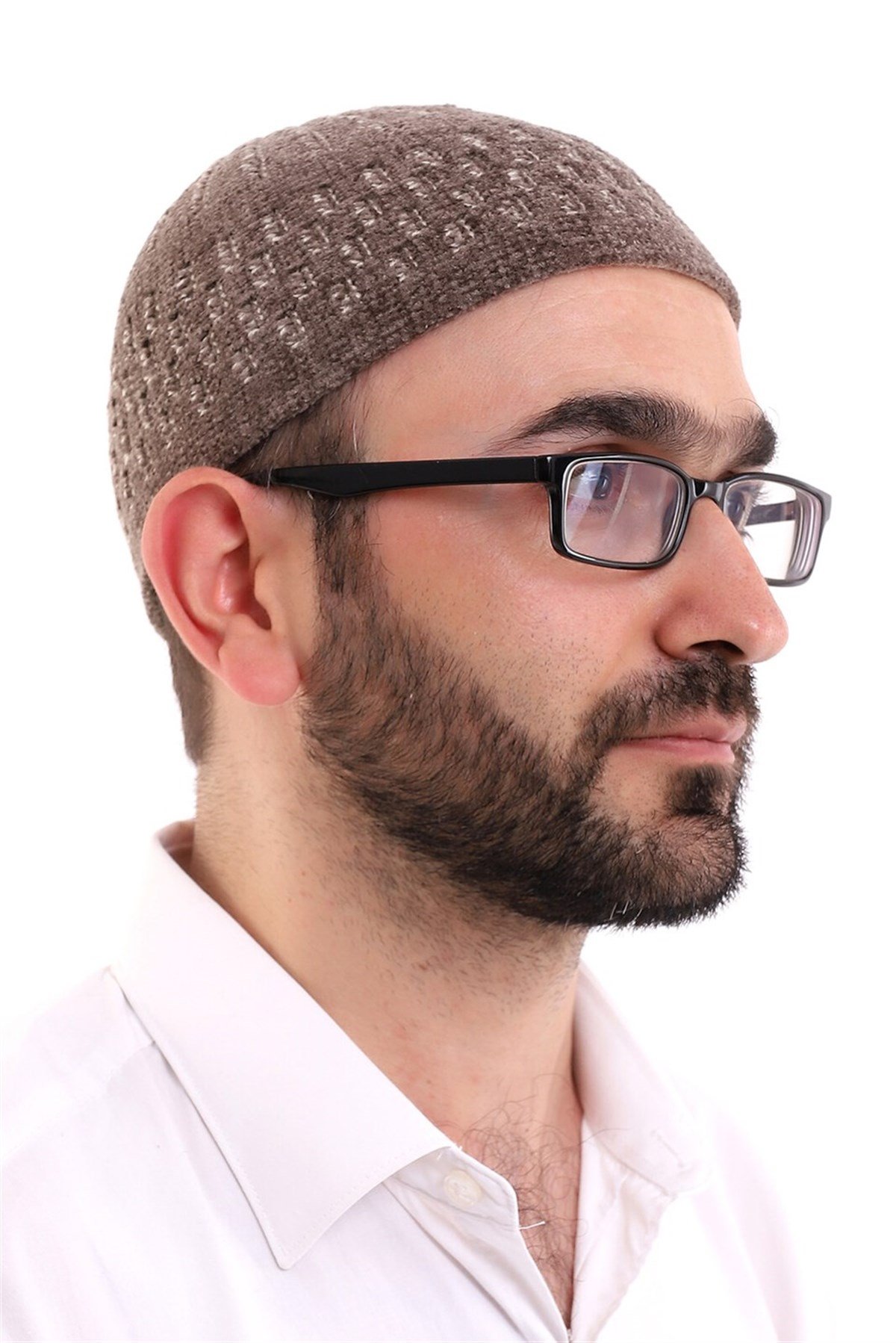 Kışlık Yün Takke - Kahverengi