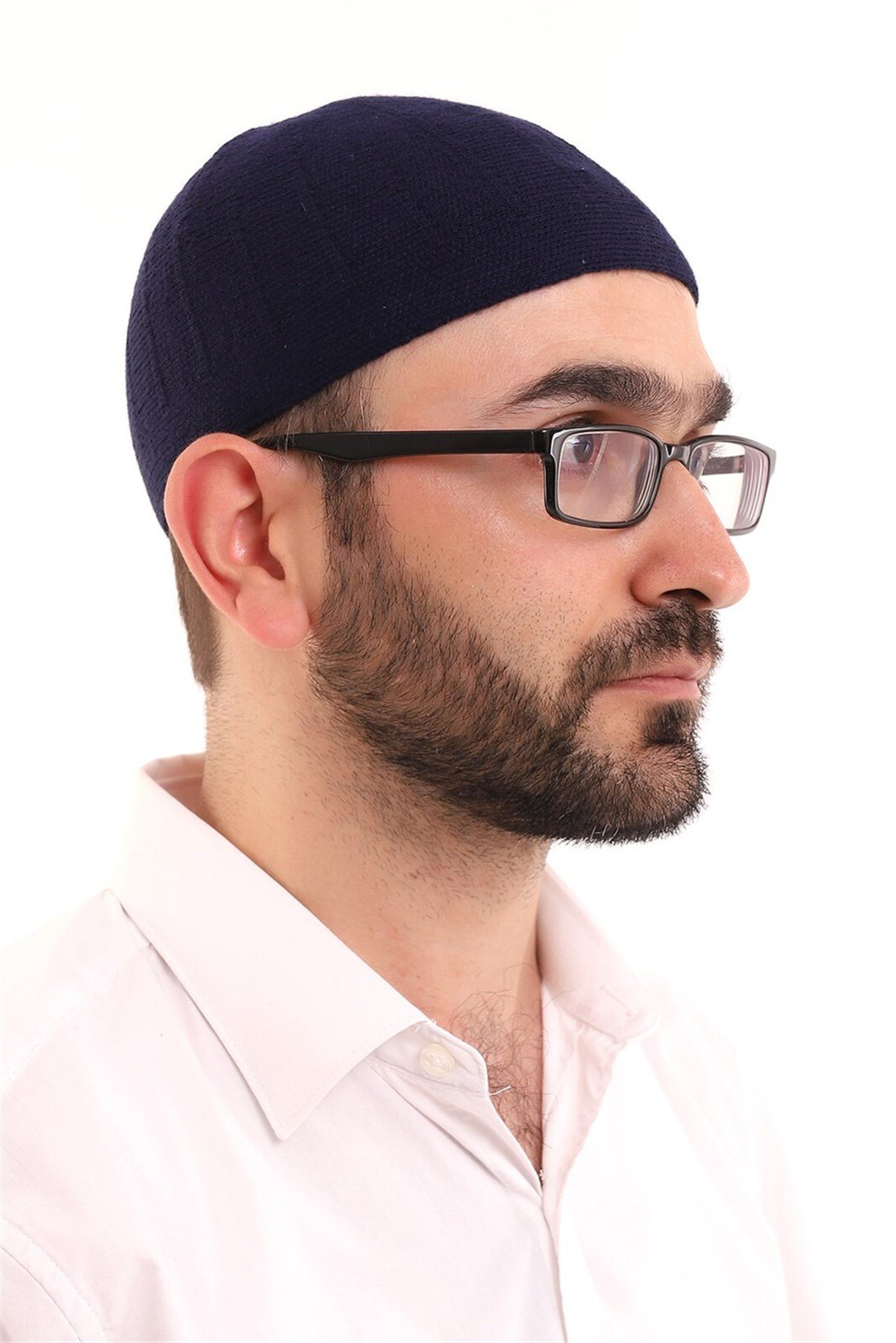 Kışlık Yün Takke - Lacivert