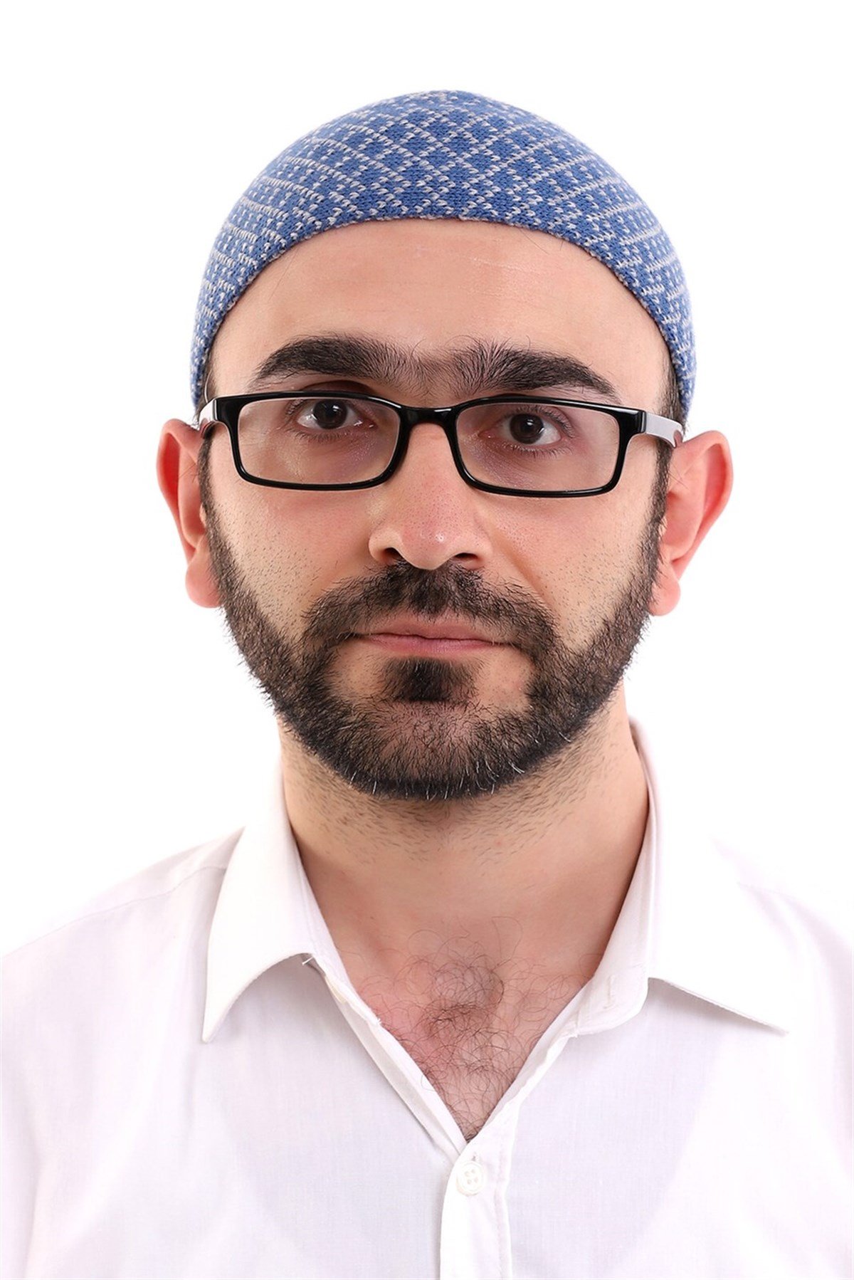 Kışlık Yün Takke - Mavi