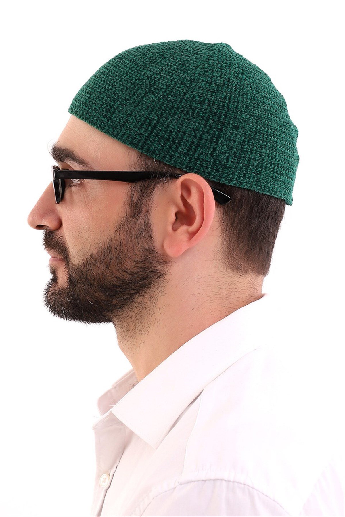 Kışlık Yün Takke - Yeşil