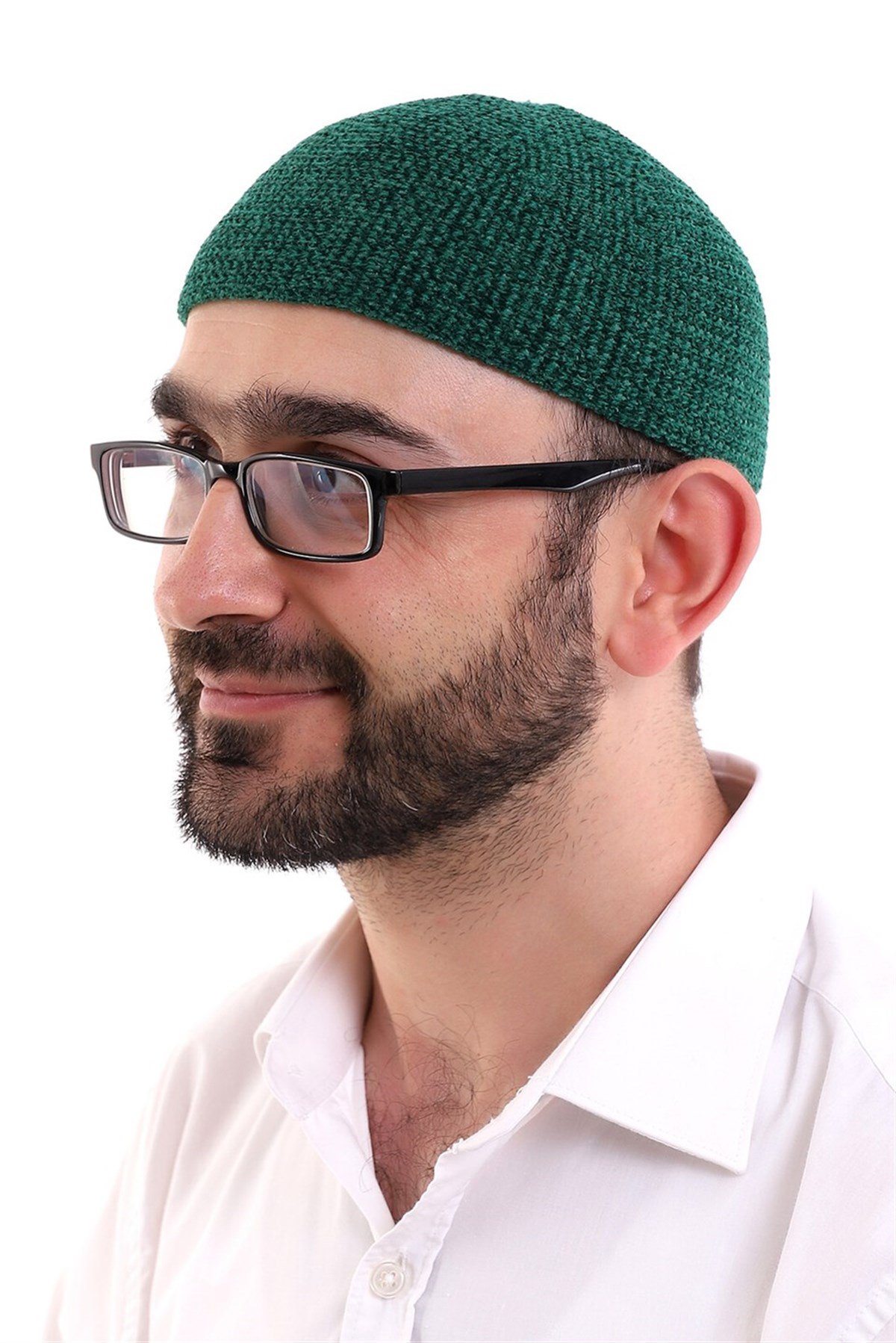 Kışlık Yün Takke - Yeşil