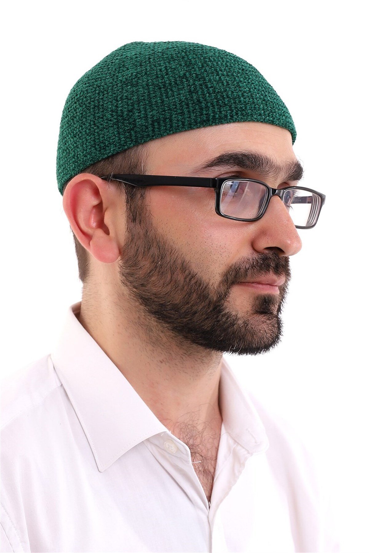 Kışlık Yün Takke - Yeşil