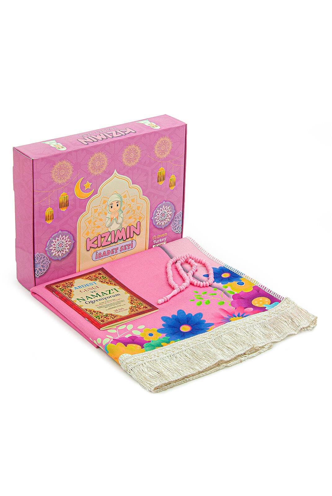 Kızımın İbadet Seti - Namaza İlk Adım Set - Pembe