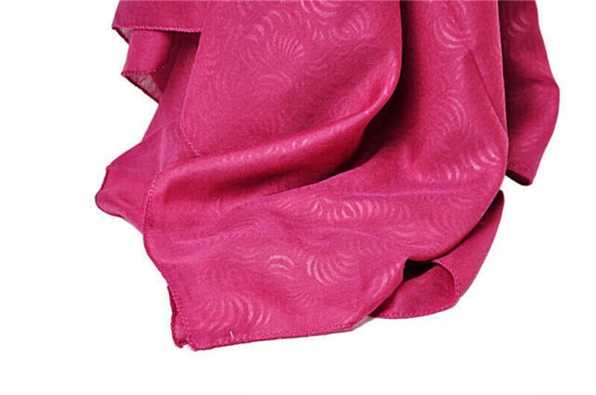 Kofra Desenli Pembe Baş Örtüsü