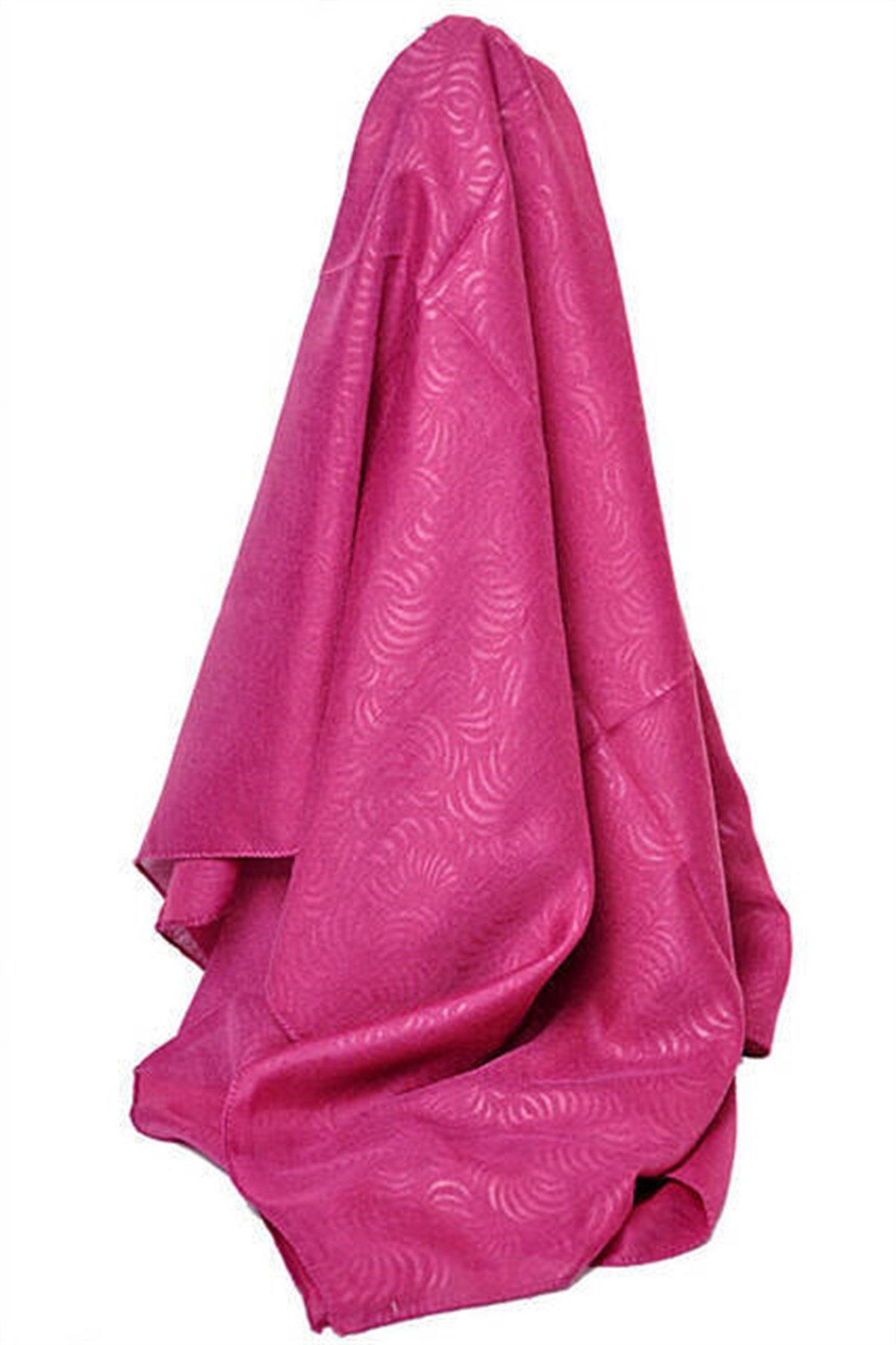 Kofra Desenli Pembe Baş Örtüsü