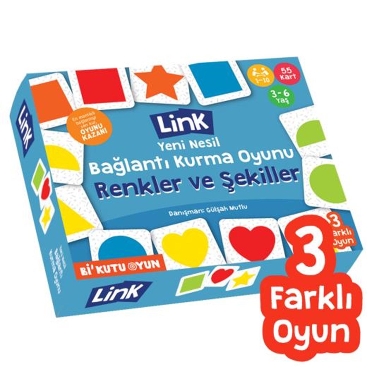 Bi Kutu Oyun YayıneviKarışık Kutu OyunlarıLink - Renkler Şekiller - Bağlantı Kurma Oyunu