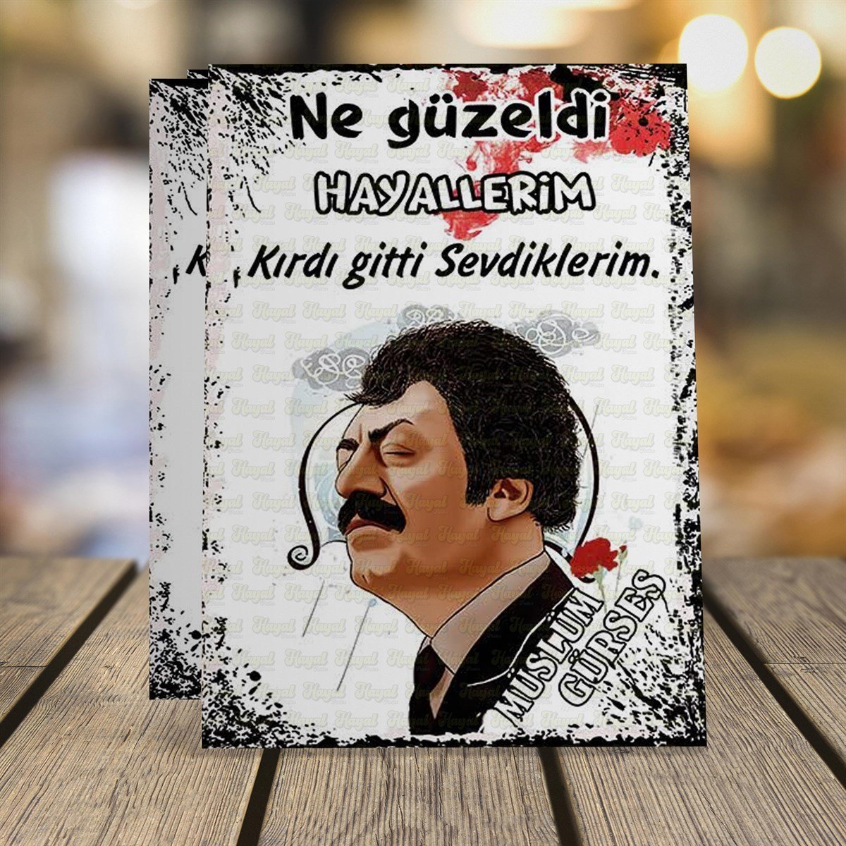 Müslüm Gürses Hayallerim Ahşap Retro