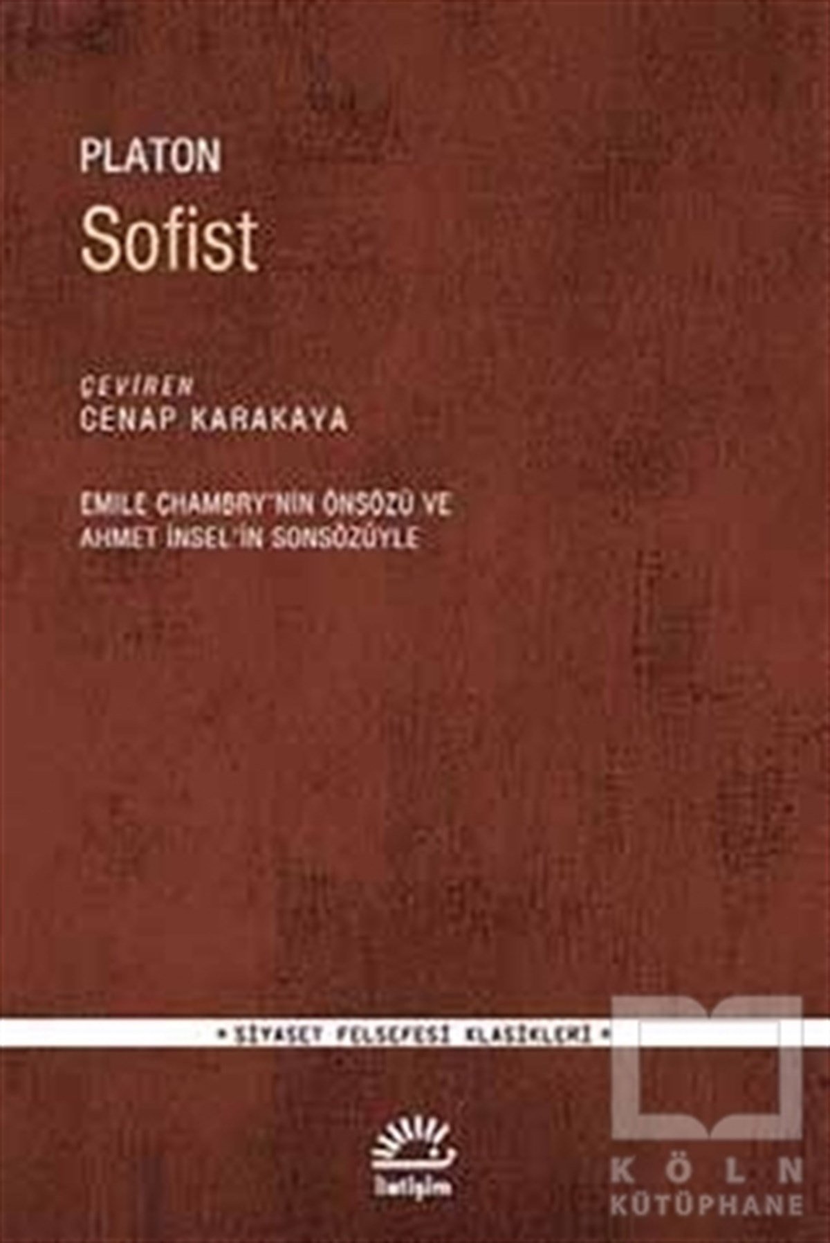 Platon (Eflatun)Siyaset FelsefesiSofist