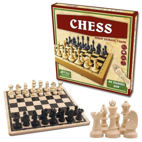 StarSatranç SetiStar Chess Ahşap Satranç Takımı