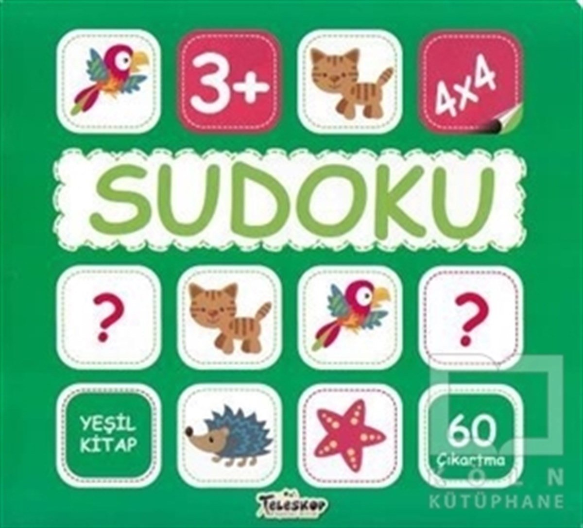 KollektifBilmece, BulmacaSudoku 4x4 - Yeşil Kitap
