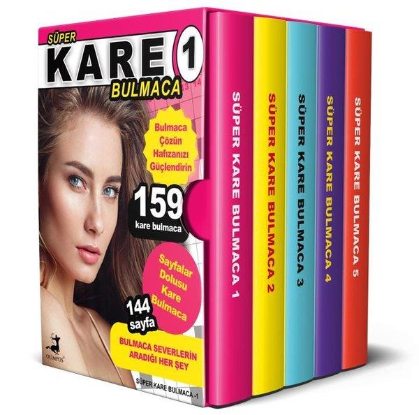 Bertan KodamanoğluBilmece & Bulmaca KitaplarıSüper Kare Bulmaca Seti - 5 Kitap Takım