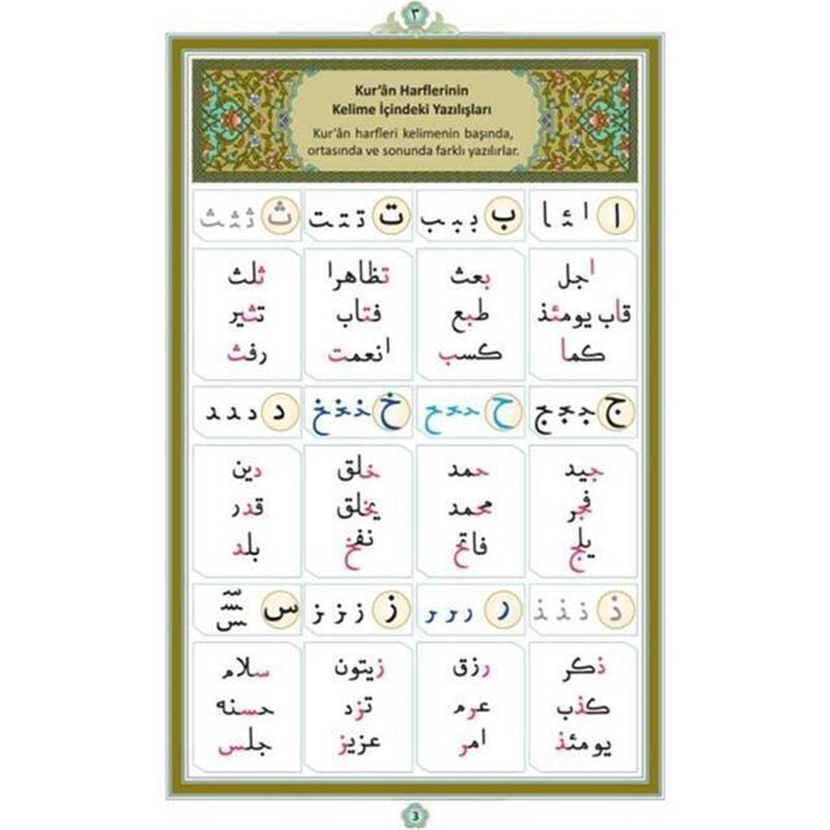 Tecvidli Kuran ElifBası-1646