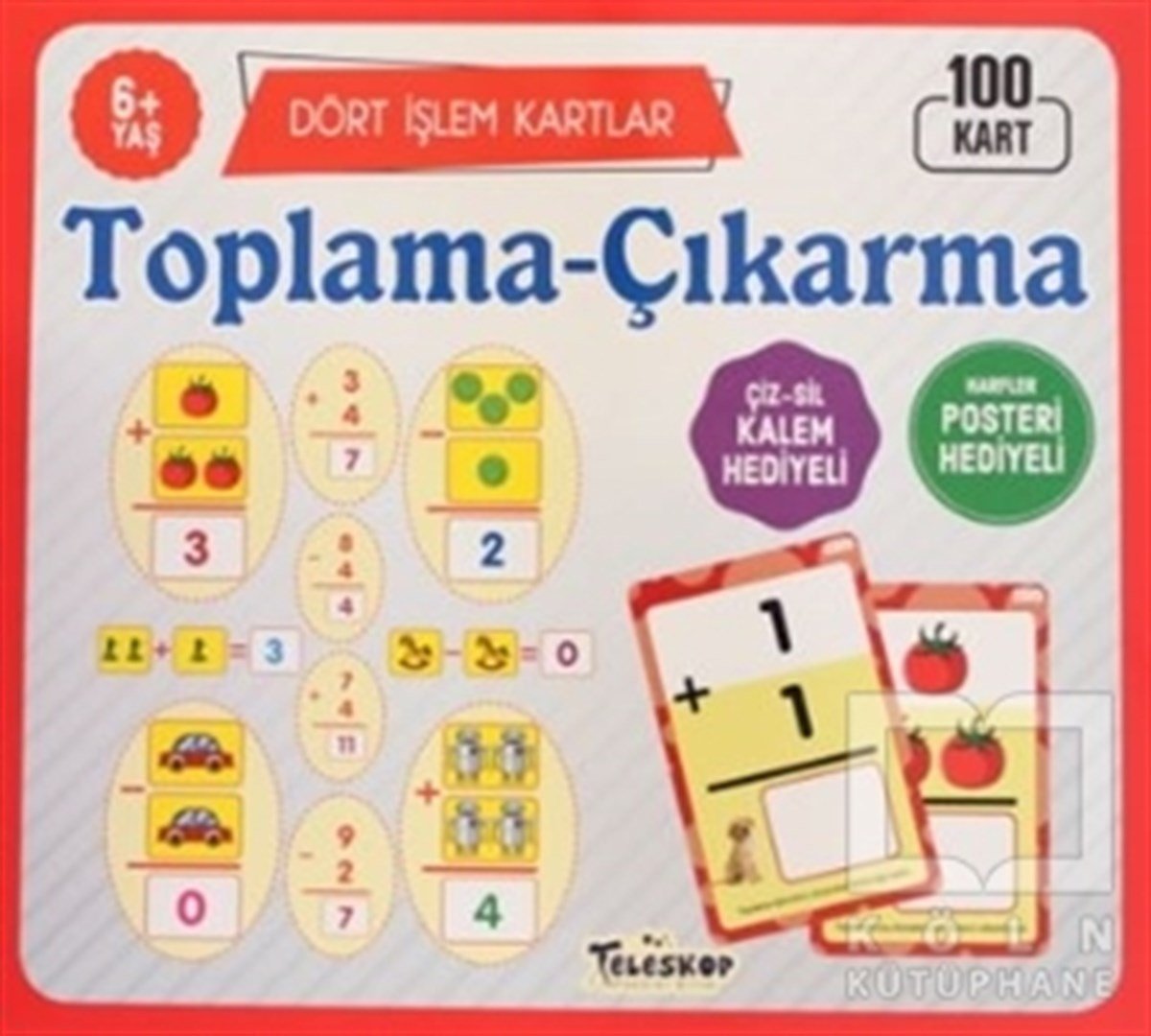 KolektifZeka Gelişimi KitaplarıToplama-Çıkarma / Dört İşlem Kartlar 6+ Yaş