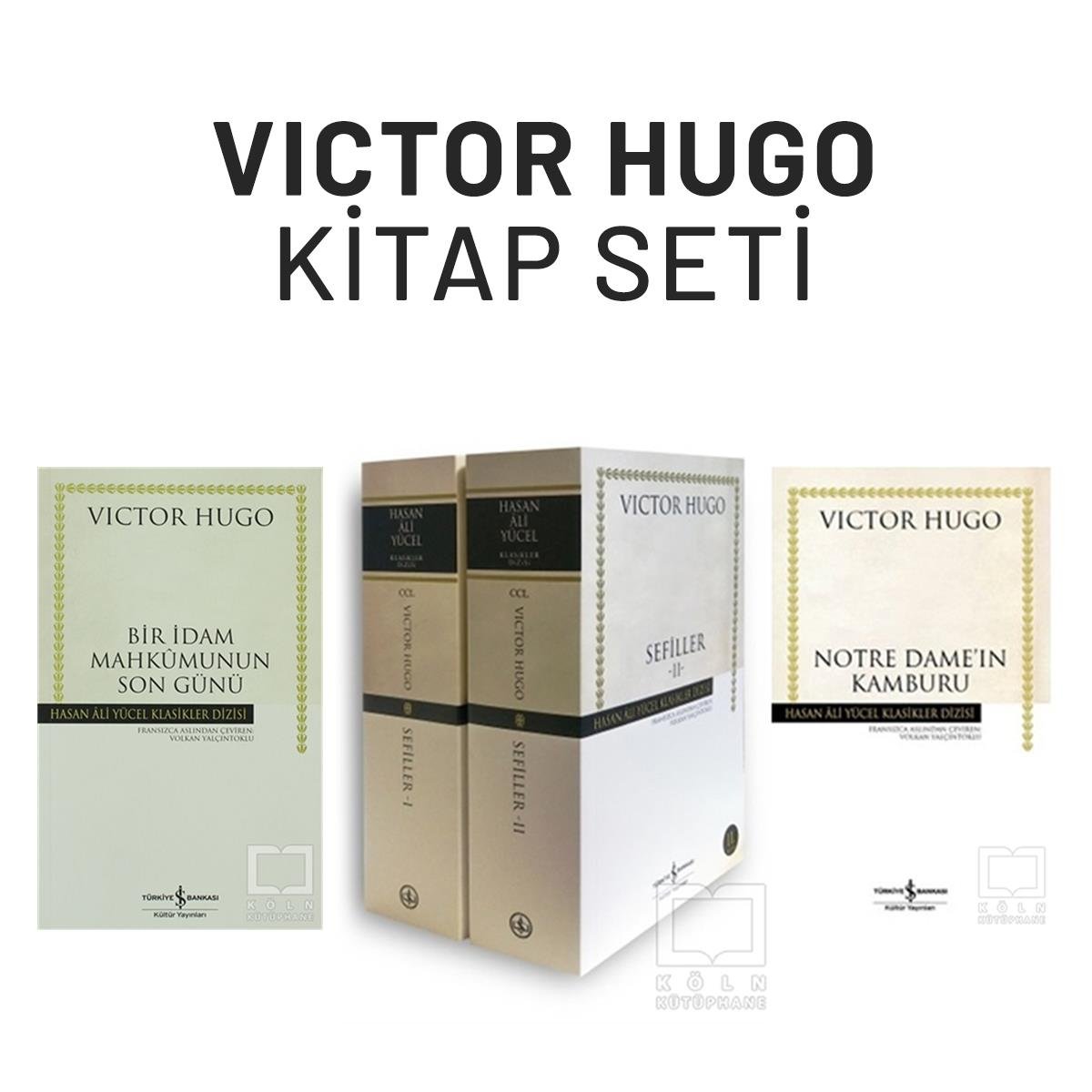 Victor HugoTürkçe RomanlarVictor Hugo 3'lü Kitap Seti