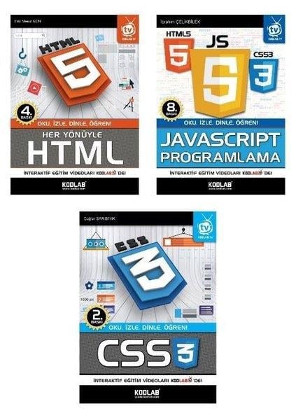 KolektifProgramlamaWeb Programlama Seti - 3 Kitap Takım