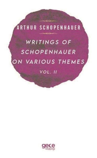 Arthur SchopenhauerPhilosophy FictionWritings of Schopenhauer of Various Themes Vol  -  2