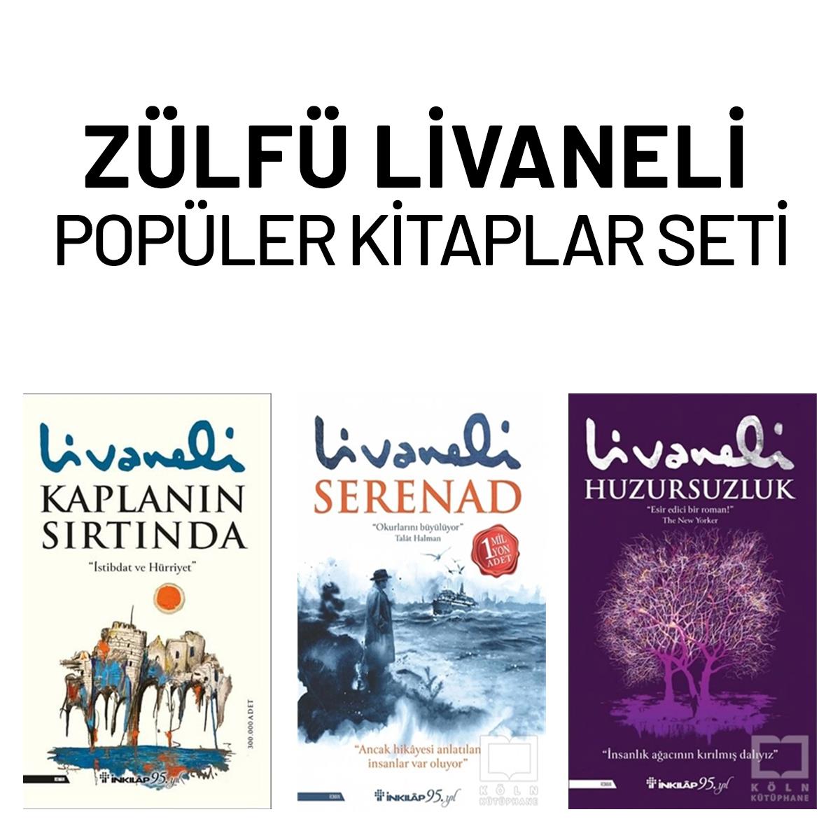 Zülfü LivaneliTarihi RomanlarZülfü Livaneli Popüler Kitaplar Seti