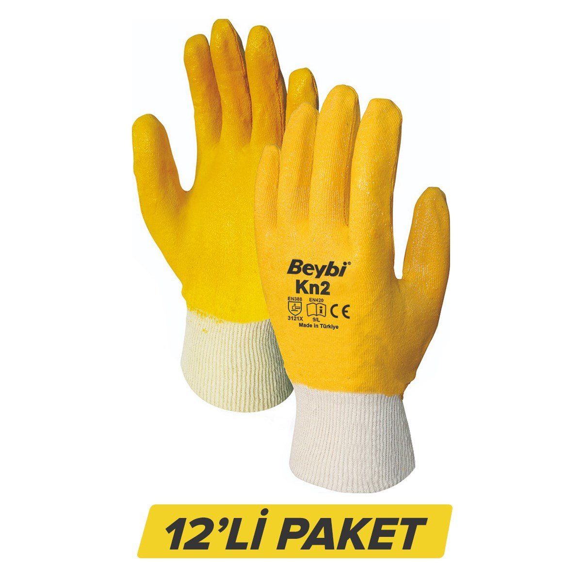 BEYBİ KN2 NİTRİL ELDİVEN NO:9 PAKET (12 AD)