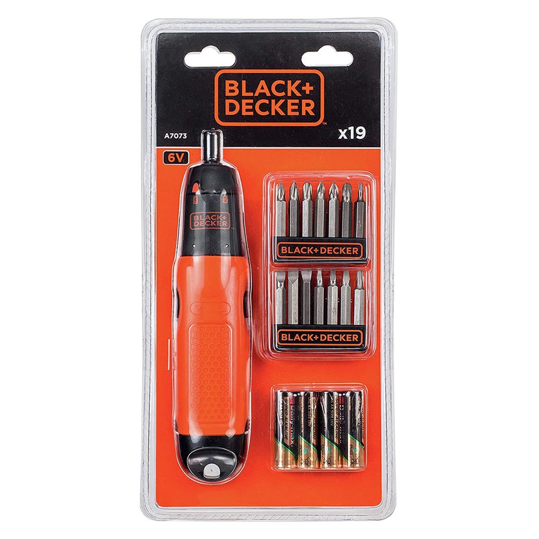 Black Decker 19 Parça Pilli Tornavida Seti  A7073-XJ