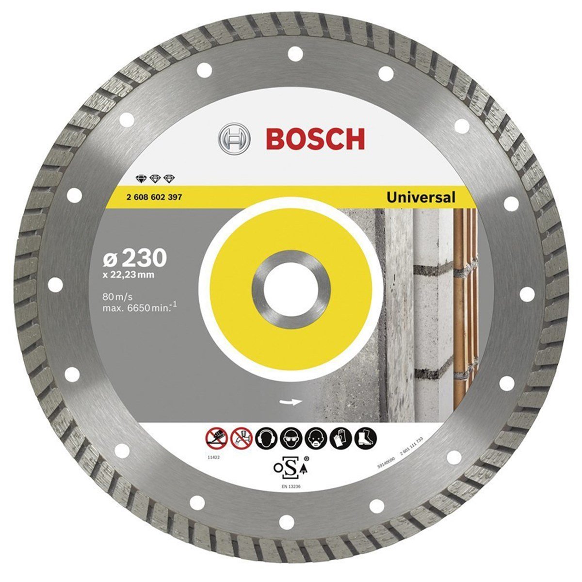 BOSCH 230MM ELMAS KESİCİ DİSK STANDART FOR UNİVERSAL - 2608602397