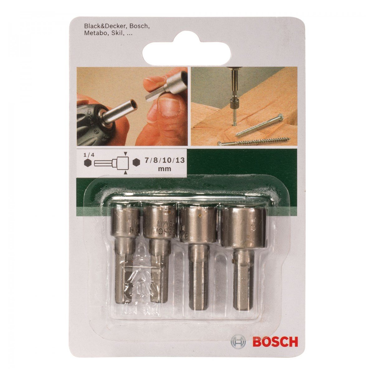 BOSCH 4 Parçalı Lokma Seti 7/8/10/13 Mm