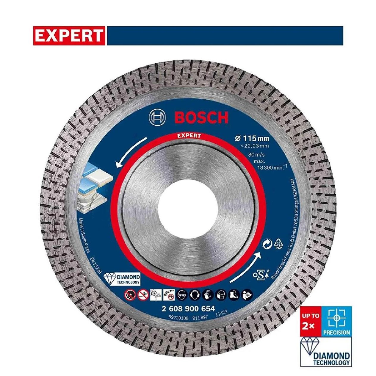 Bosch Exp Elmas Kesme Disk Testere BFHacera 115*22,23mm - 2608900654