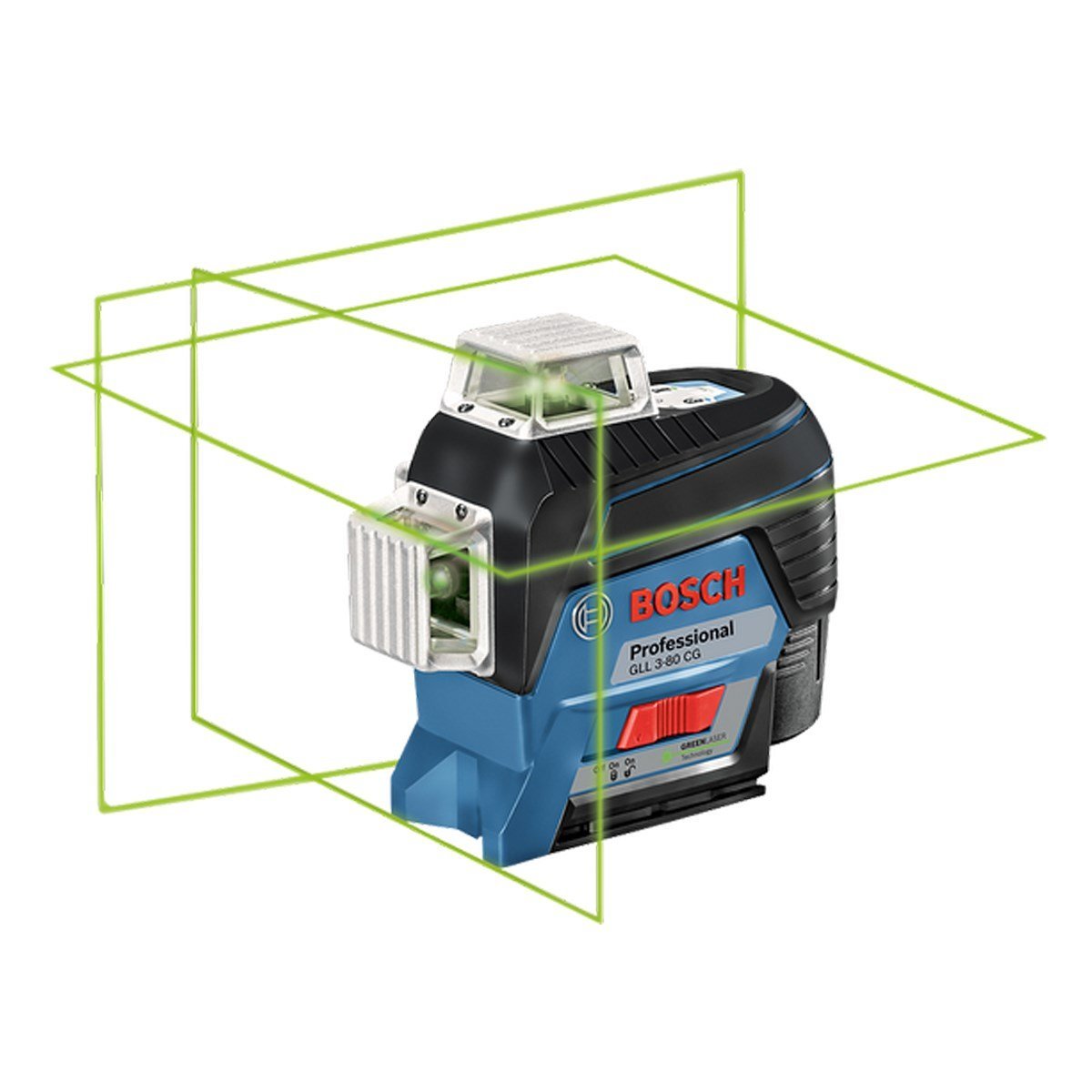 BOSCH GLL 3-80 CG Yeşil Işıklı Lazer Terazi 360 Derece (BM 1+Akü)