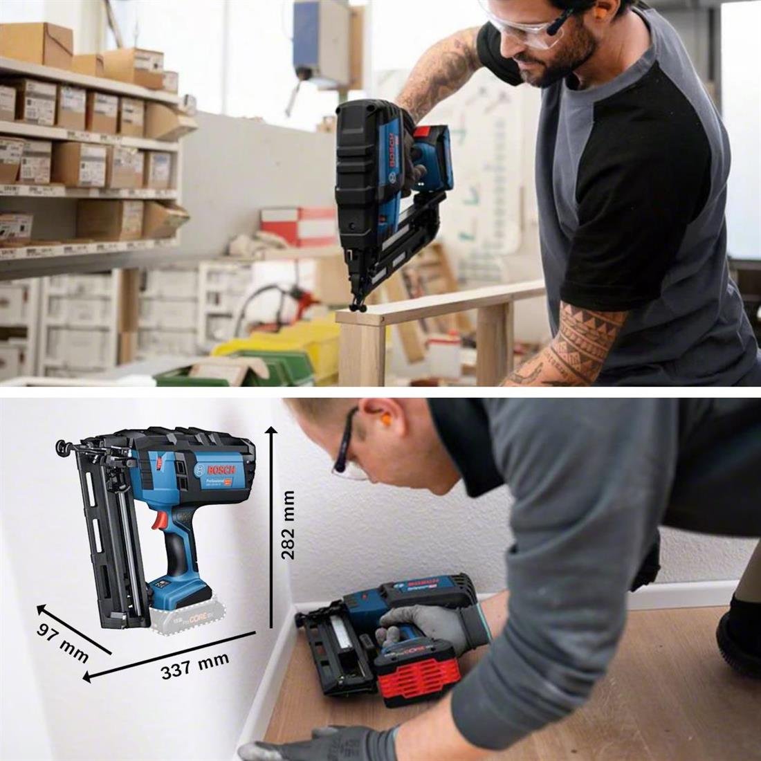 Bosch GNH 18V 64M Çivi Çakma Tabancası Solo (Aküsüz) - 0601481000