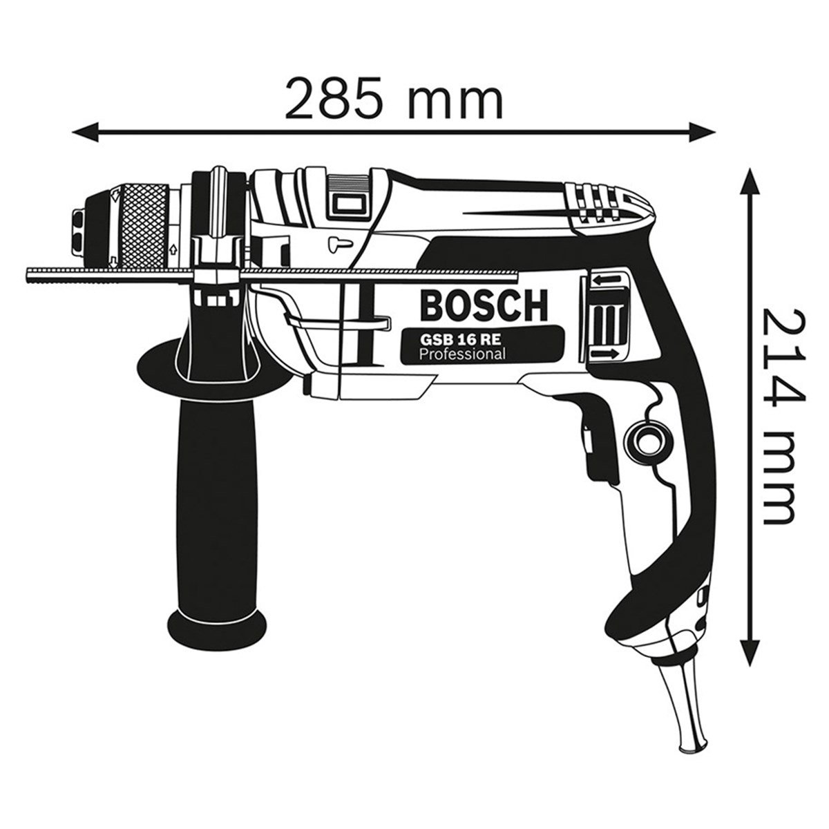 BOSCH GSB 16 RE Darbeli Matkap - 060114E500
