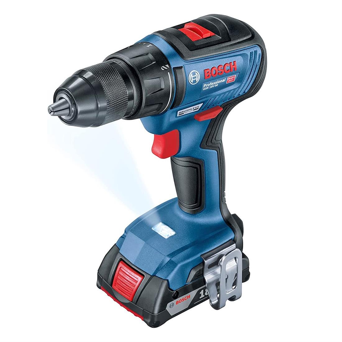 Bosch GSR 18V-50 Akülü Delme Vidalama 1*2ah + 1*5ah 06019H5003