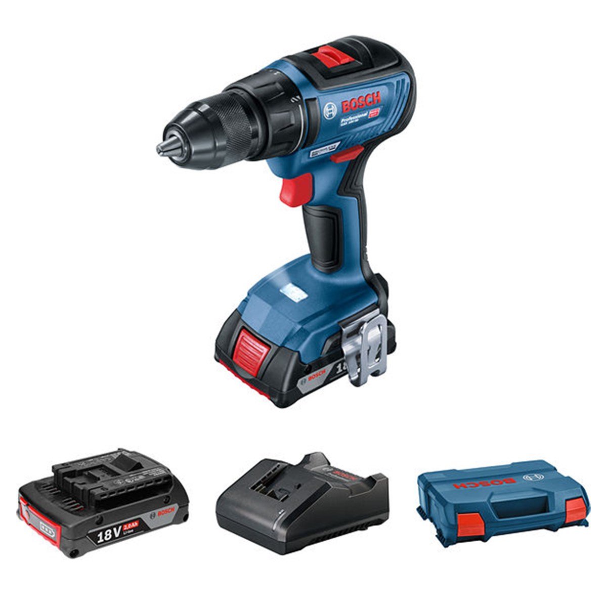 Bosch Gsr 18v-50 Akülü Delme Vidalama 18w 2ah - 06019h5000