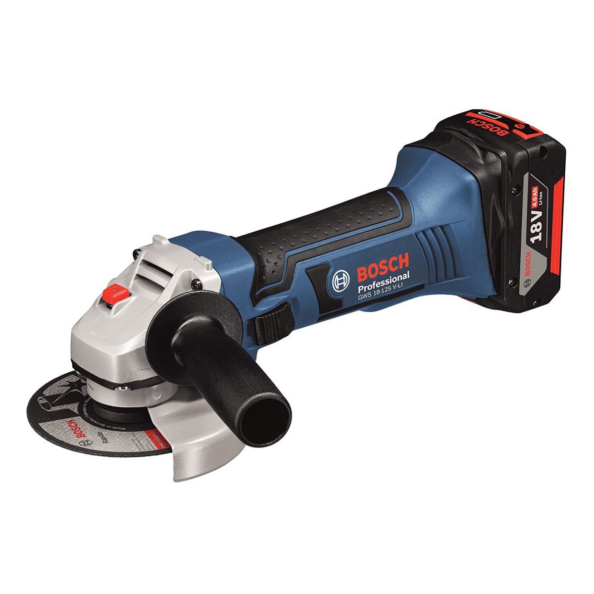 Bosch Gws 18-125 V-Lı Profesyonel Akülü Spiral Avuç Taşlama Çift Akü 4,0 Ah
