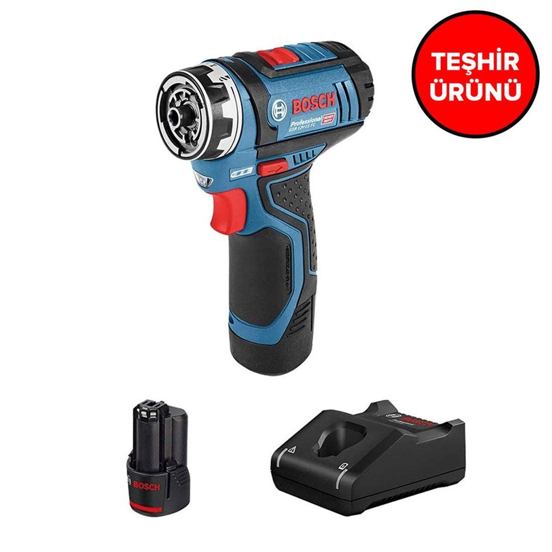 Bosch Professional GSR 12V-15 FC Vidalama (2x2Ah) - 06019f6005