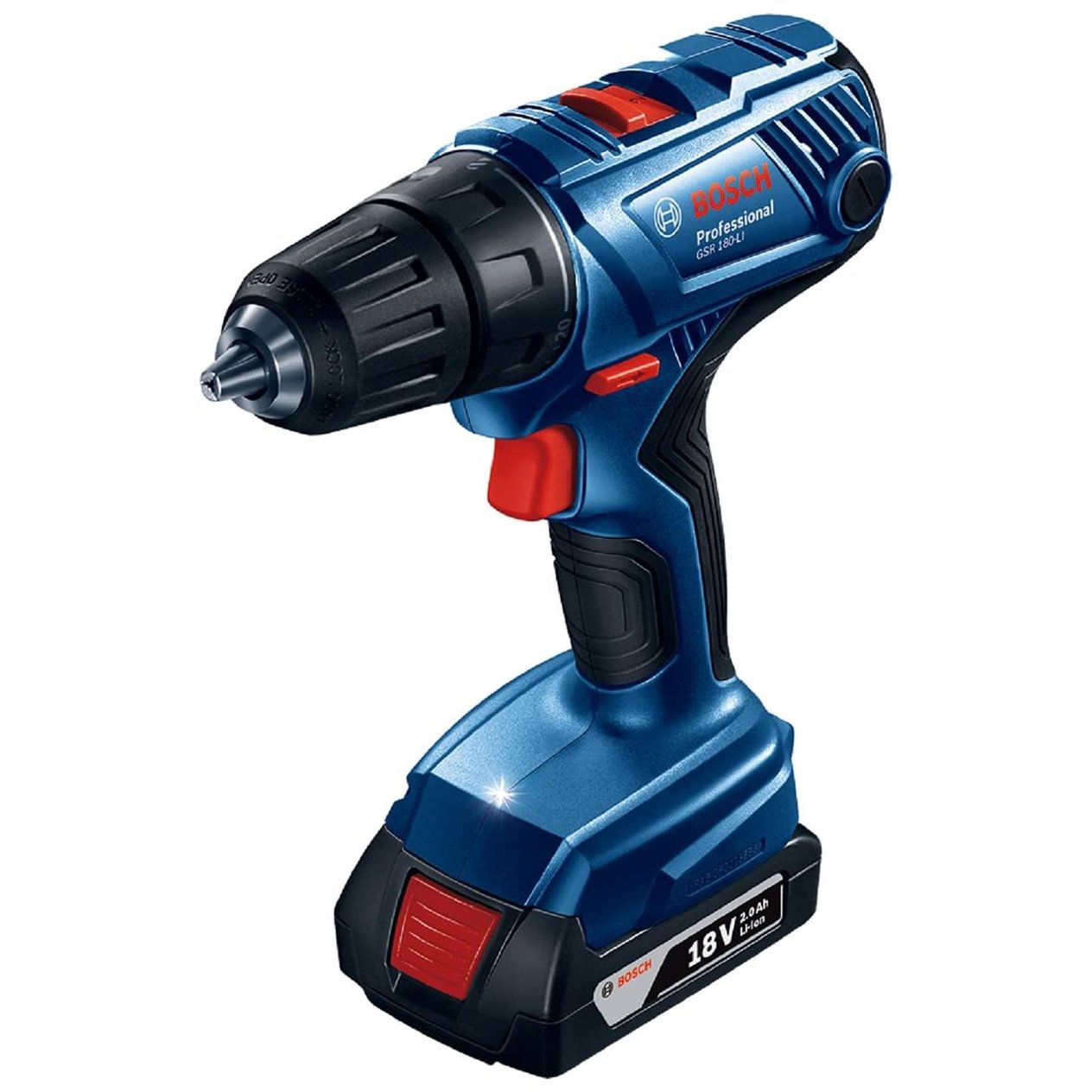 BOSCH Professional GSR 180-LI  2 x 2 Ah Akülü Delme Vidalama Makinesi - 06019F8109