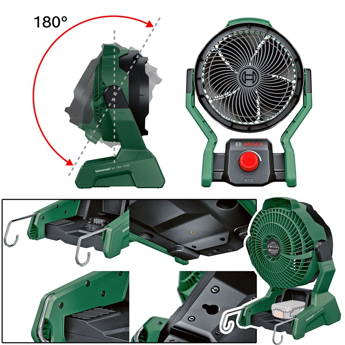 Bosch Universalfan 18v-1000 Akülü Fan (Aküsüz) - 06039E1000
