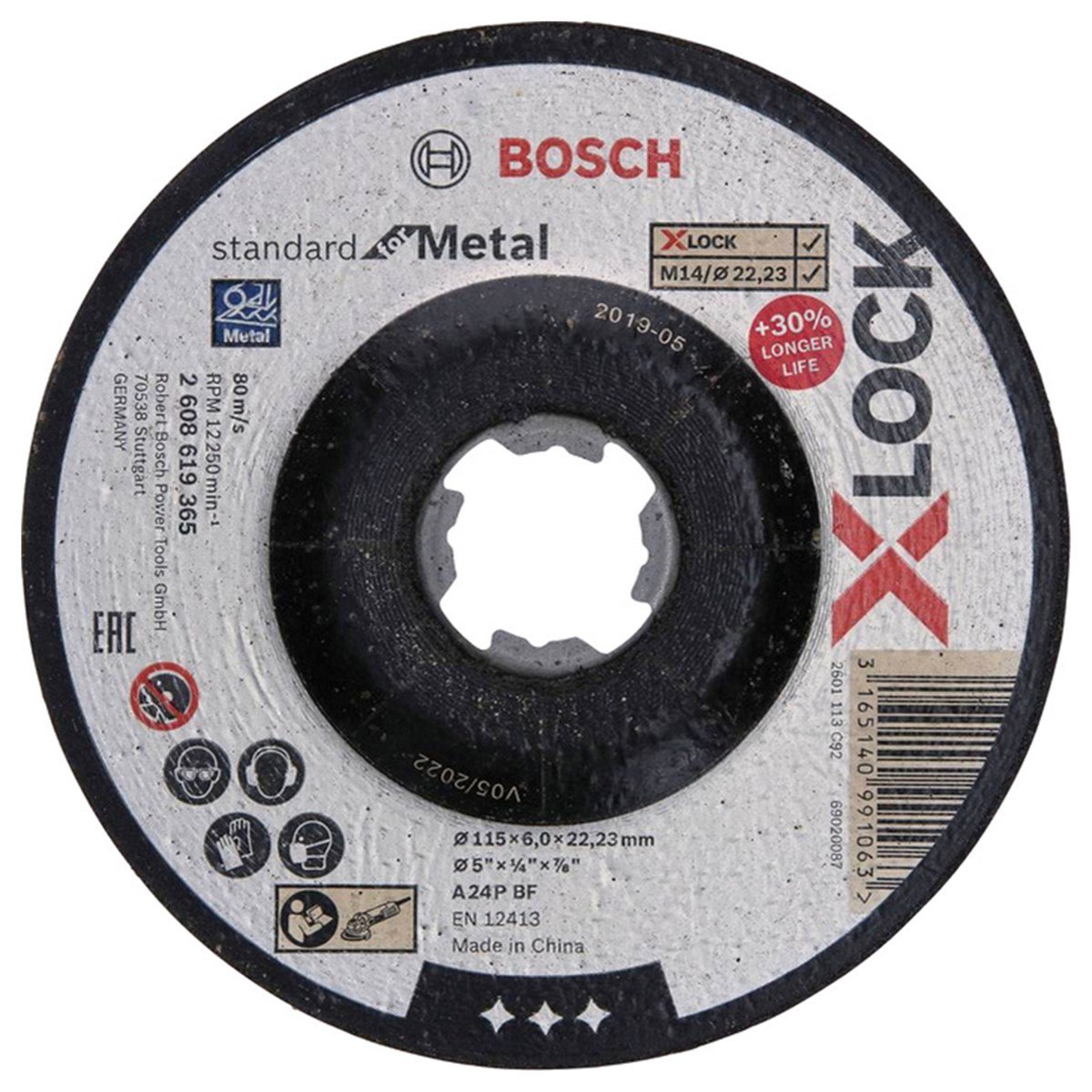 BOSCH X-LOCK 115*6 STANDART FOR METAL KESİCİ - 2608619365