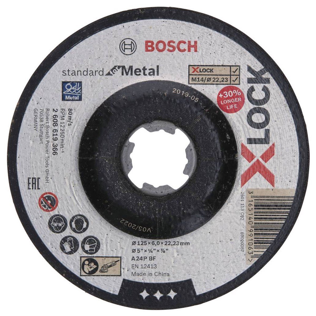 BOSCH X-LOCK 125*6 STANDART FOR METAL KESİCİ - 2608619366
