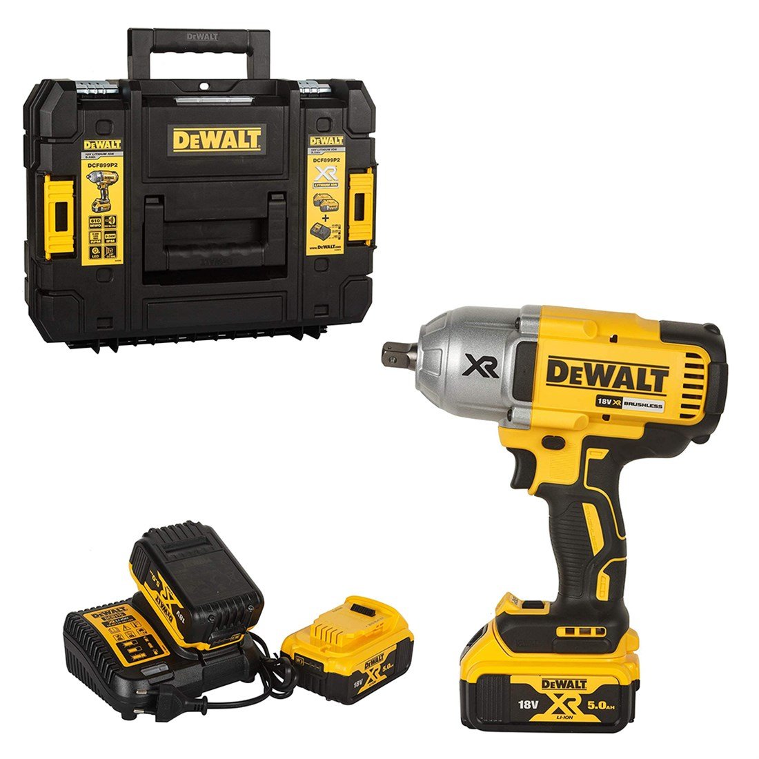 DEWALT DCF899P2 18V 5Ah Li-ion Çift Akülü Somun Sökme