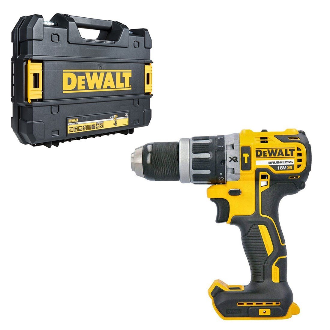 Dewalt Kömürsüz Darbeli Matkap 18v (Solo) (Set) - DCD796NT 