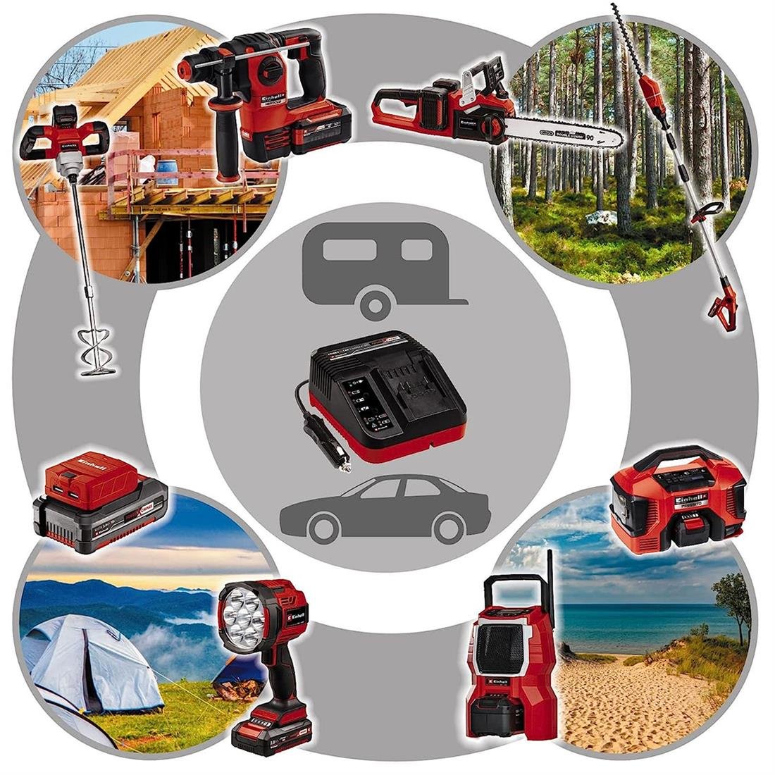 Einhell Power X-Car 3A Şarj Cihazı Oto - 4512113