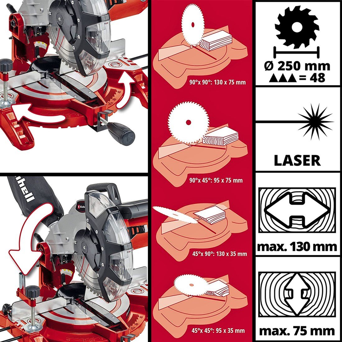 Einhell TC-MS 2513 L Gönye Testere - 4300850