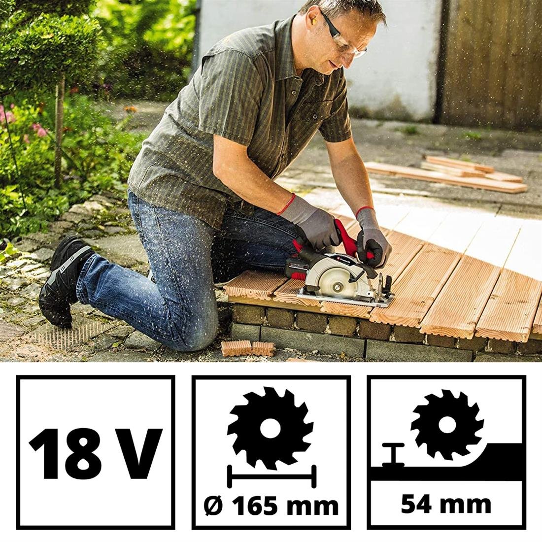 Einhell TE-CS 18/165-1 Li Akülü Daire Testere - 4331207