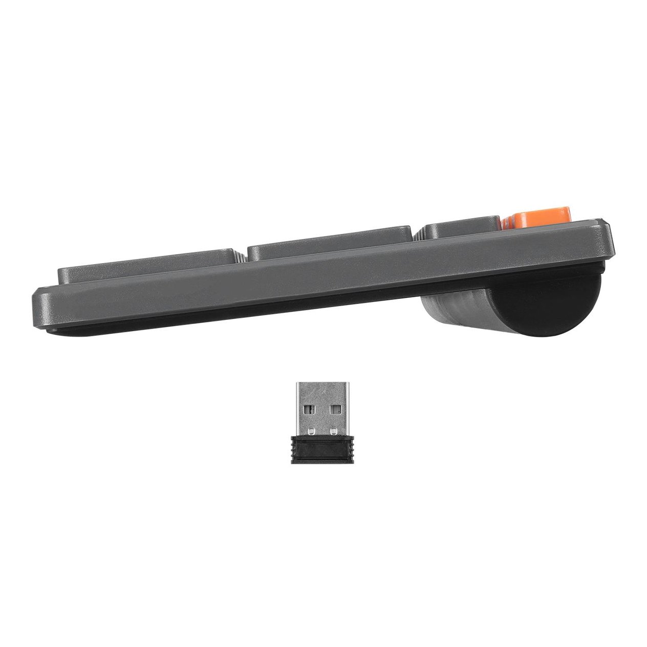 Everest KB-2610 Siyah/Gri 2.4G+BT1+BT2 üçü bir arada 3 in 1 Q Kablosuz klavye - 37646