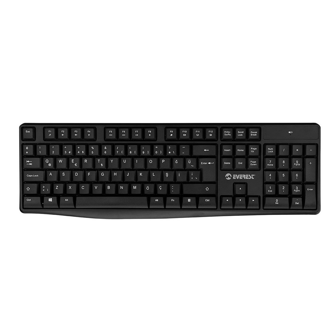 Everest Km-7500 Siyah Kablosuz Q Multimedia Klavye + Mause Set - 35057
