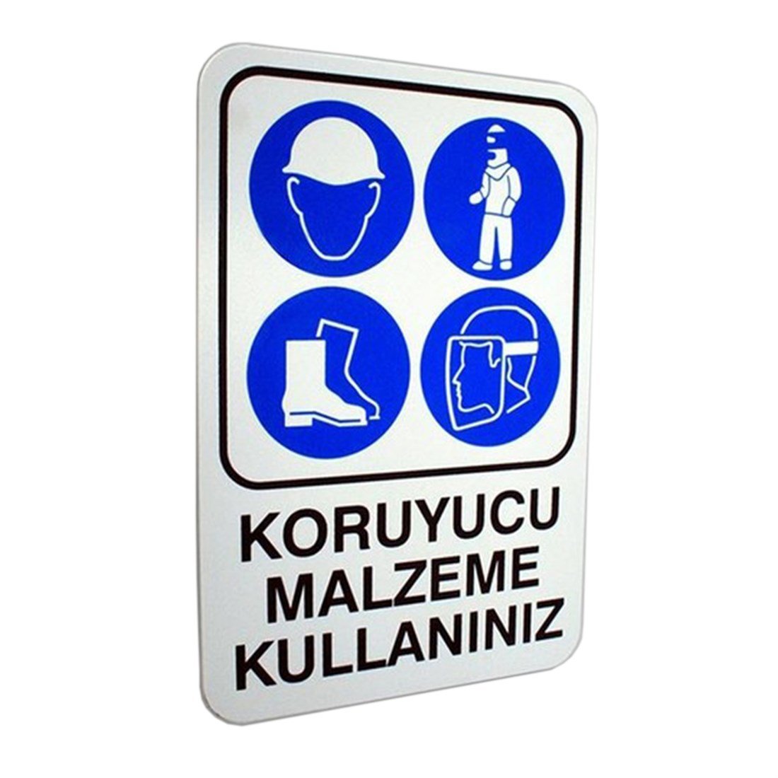İzmir Fırça İş güvenliği Levhası (koruyucu malzeme kullan 2) 16*24