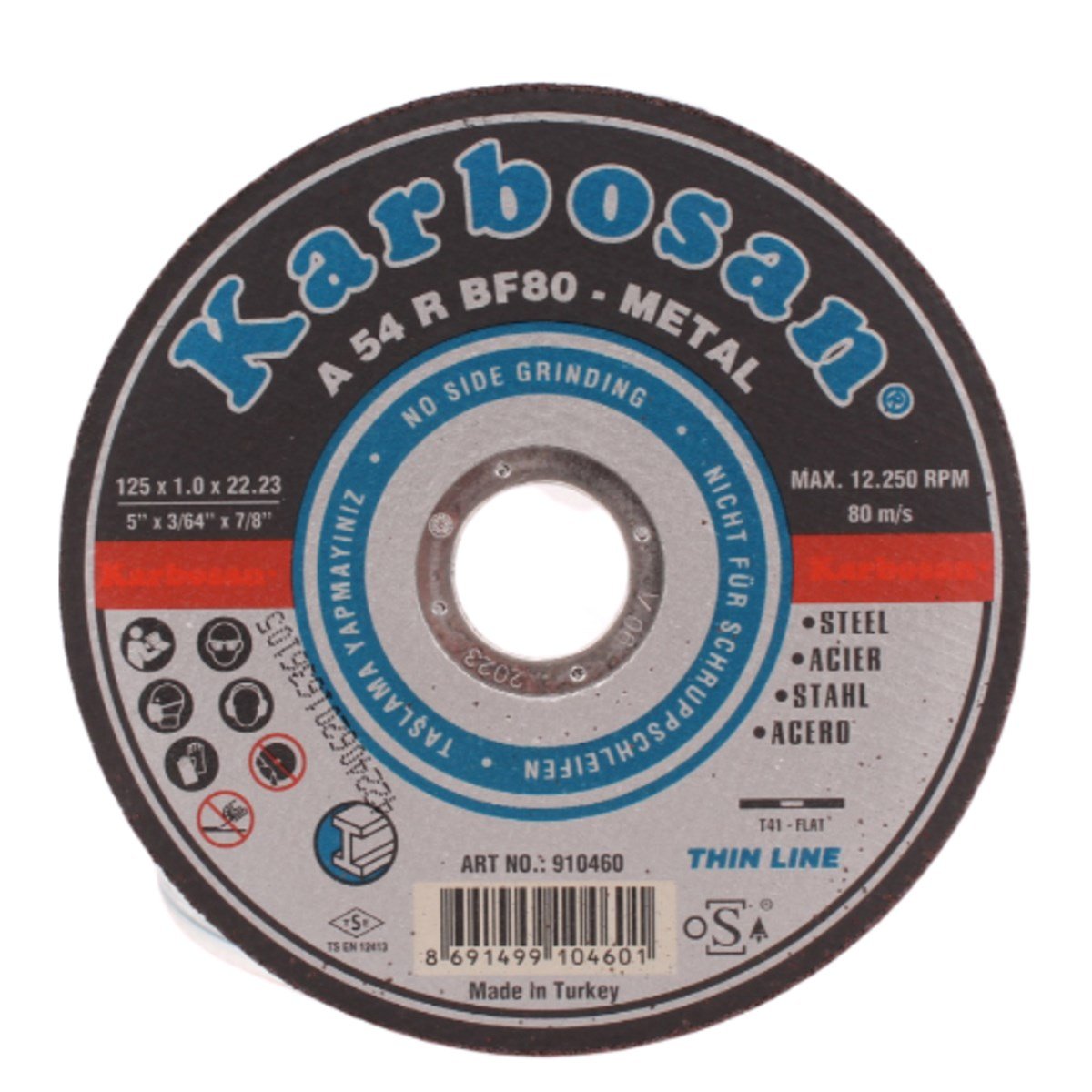 Karbosan 125*1,0*22 İnox Kesici