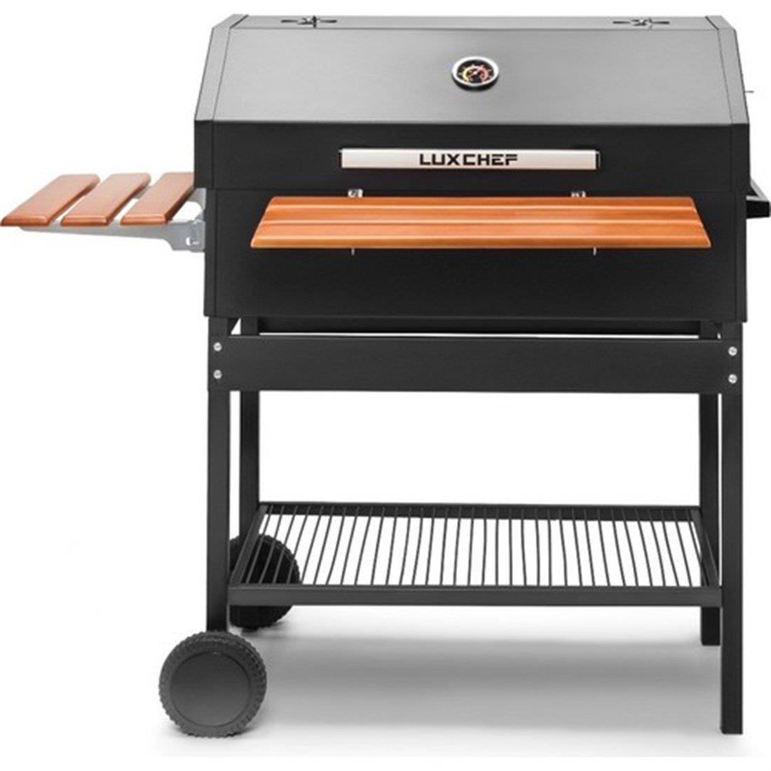 TEŞHİR Luxchef LC80 Barbekü Mangal+Kılıf+Önlük+BBQ Eldiveni
