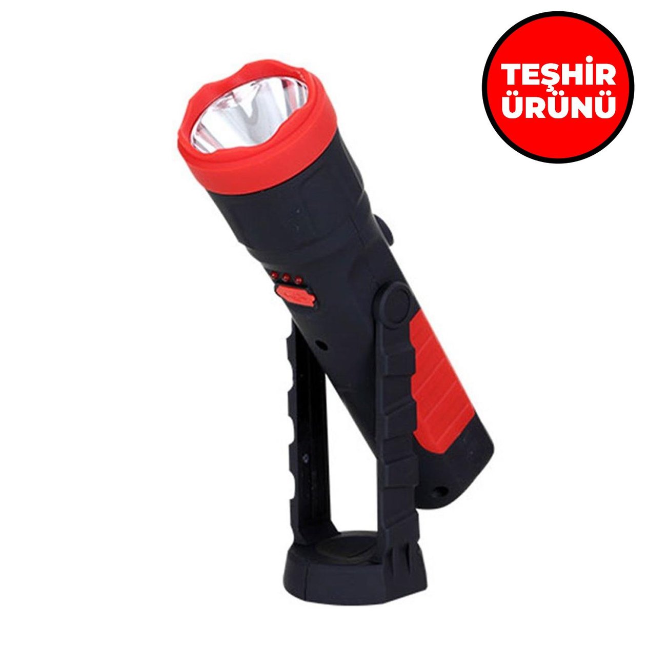 TEŞHİR S-link SL-F999 3W+3W Ledli Dönen Stantlı Pilli Led El Feneri 35939