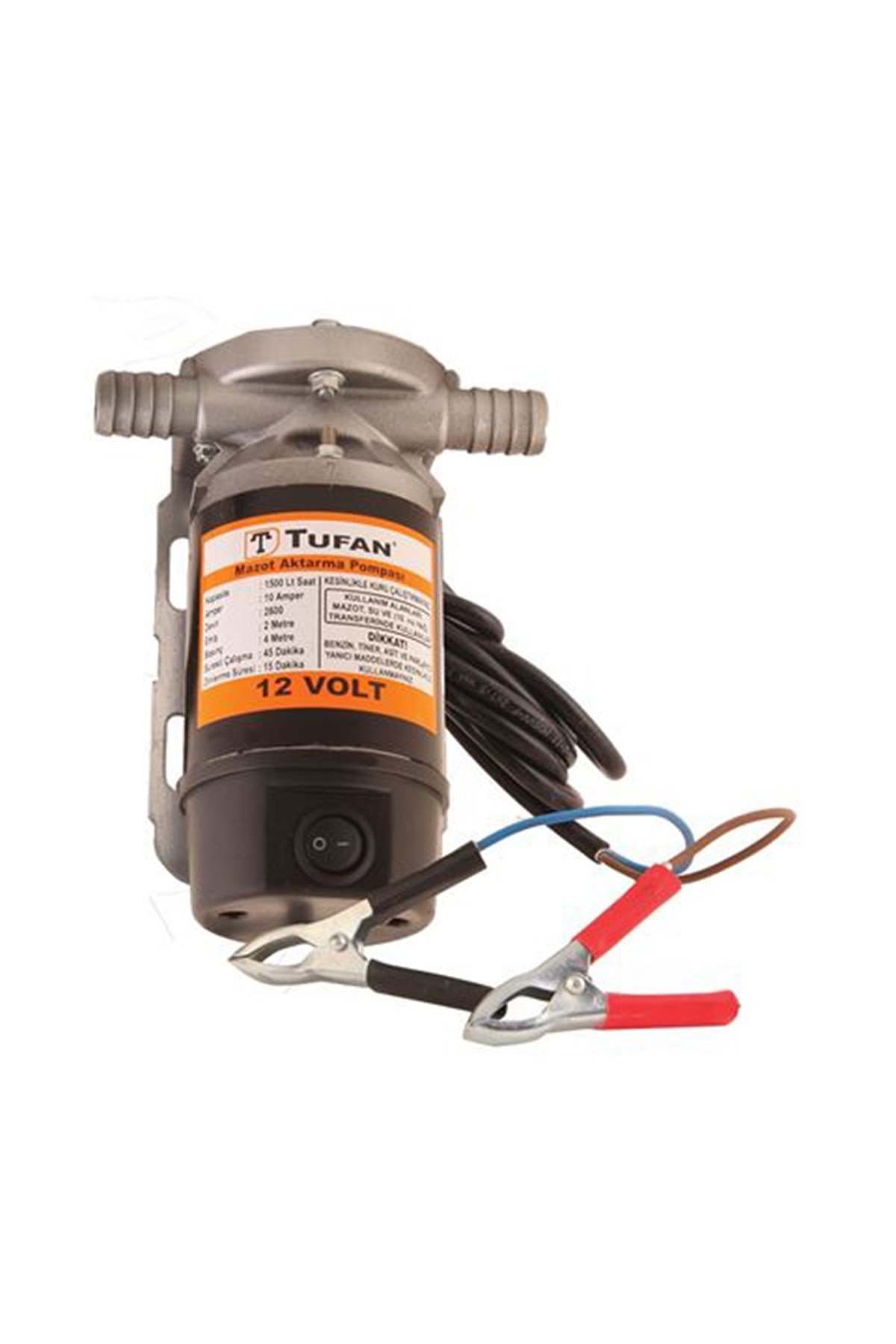 TUFAN MAZOT AKTARMA POMPASI DIŞARDAN 12V 3/4''