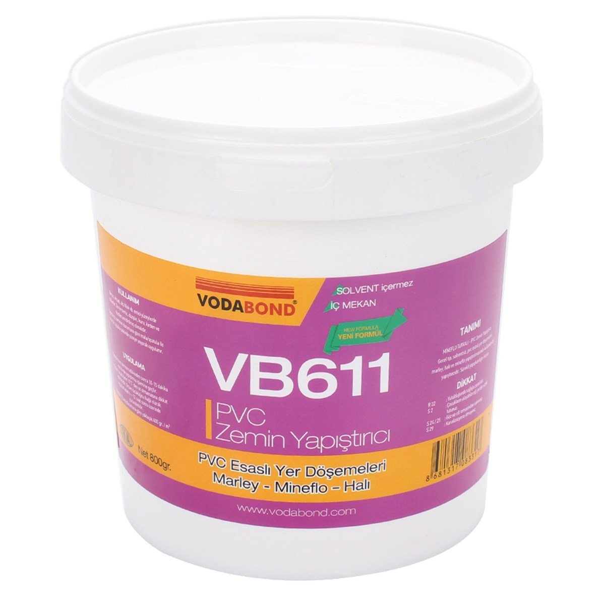 VODABOND CV611 PVC ZEMİN YAPIŞTIRICI 800GR 783317
